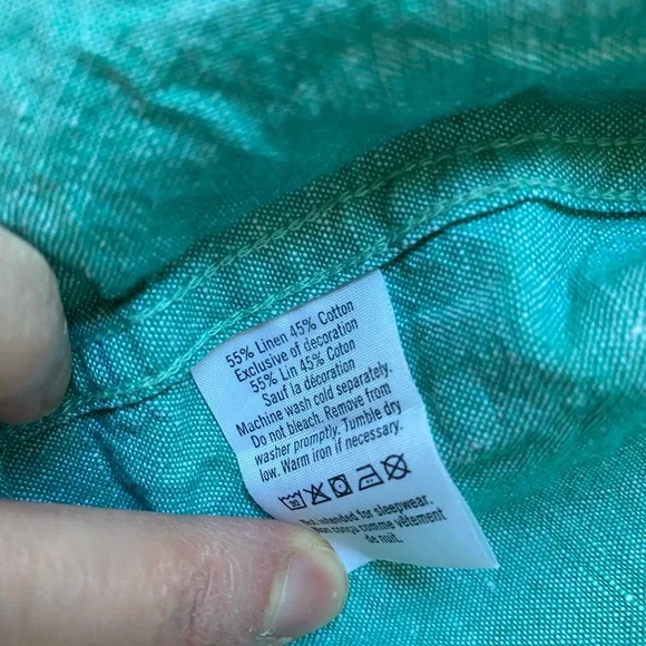 Janie and Jack | Teal button up Shirt - Picture 4 of 4